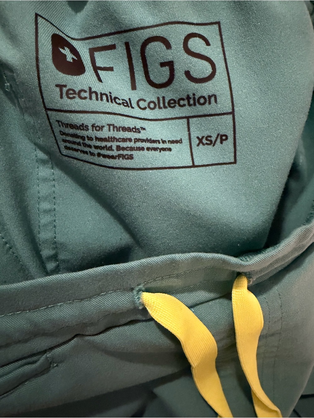 Figs yola Pants, marine /cactus size xsp - Picture 2 of 2